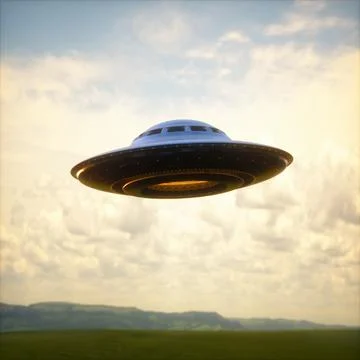 Unidentified Flying Object Stock Illustration