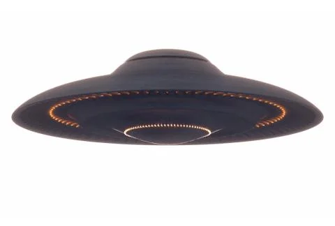 Unidentified Flying Object Space Clipping Path Illustrazione stock