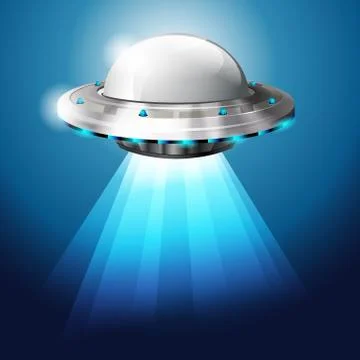Unidentified flying object - UFO Stock Illustration