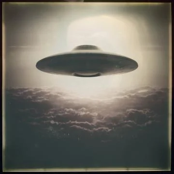 Unidentified Flying Object UFO Illustrazione stock