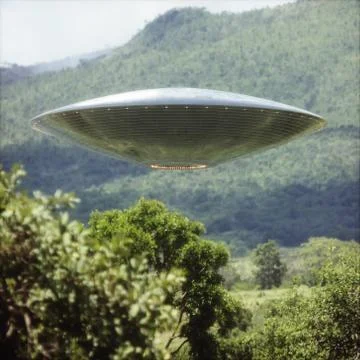 Unidentified Flying Object UFO Stock Illustration