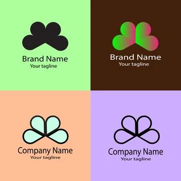 Unified Cloud Formation Logo Design Illustrazione stock