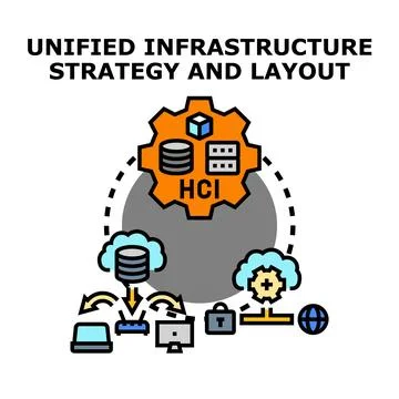 Unified infrastructure strategy and layout concept overview Illustration