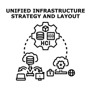Unified infrastructure strategy and layout concept overview Illustration