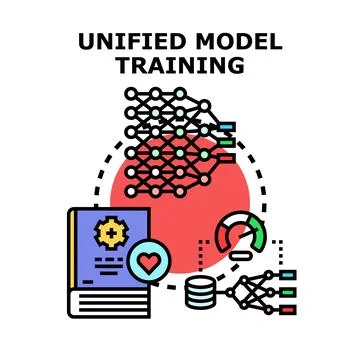 Unified model training for artificial intelligence development Stock Illustration