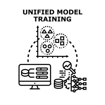 Unified model training concept for artificial intelligence Stock Illustration