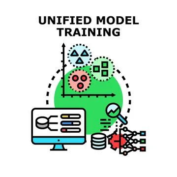 Unified model training concept for artificial intelligence Stock Illustration