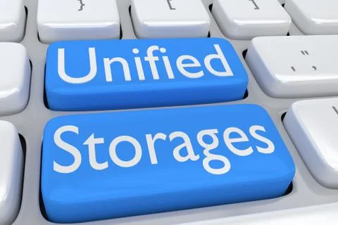 Unified Storage concept Stock Illustration