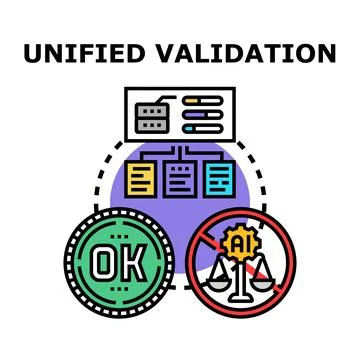 Unified validation process guaranteeing data accuracy and fairness イラスト素材