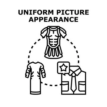 Uniform appearance showing various professional clothing dress code Stock Illustration