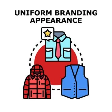 Uniform branding appearance concept vector illustration Stock Illustration