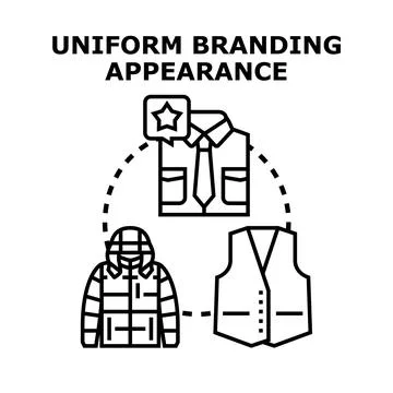 Uniform branding appearance concept vector illustration Stock Illustration