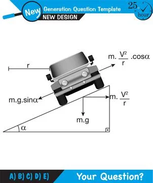 Uniform circular motion Stock Illustration