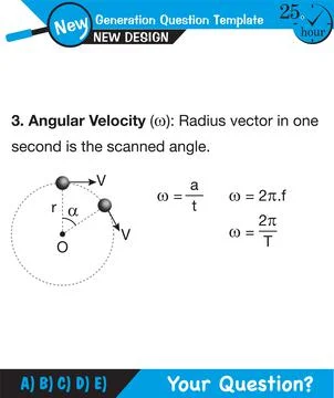 Uniform circular motion Stock Illustration