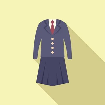 Uniform icon flat vector. Suit fashion イラスト素材