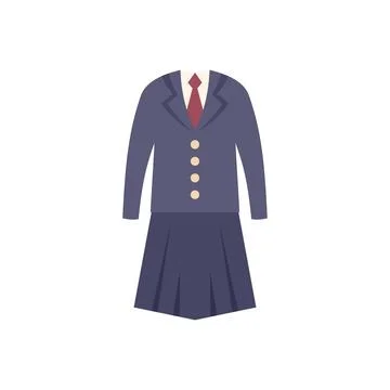 Uniform icon flat vector. Suit fashion Stock Illustration