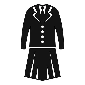 Uniform icon simple vector. Suit fashion Stockillustratie