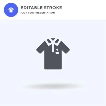 Uniform icon vector, filled flat sign, solid pictogram isolated on white, logo 스톡 일러스트