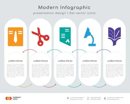 Uniform infographics design Stock Illustration