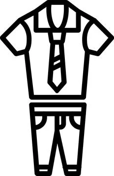 Uniform Line Icon Design Stock-Illustration