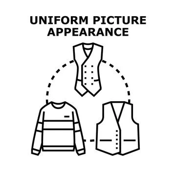 Uniform picture appearance concept vector illustration Stock Illustration