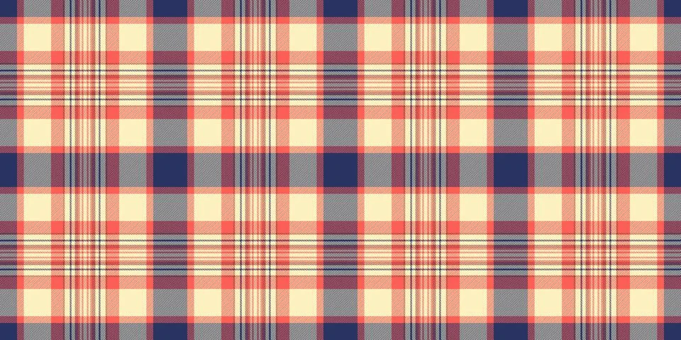 Uniform seamless fabric vector, repeat texture tartan background. Tweed tex.. 스톡 일러스트