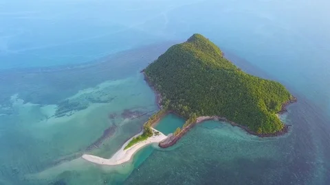 Uninhabited island Stock Footage 78099588