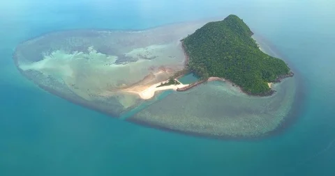 Uninhabited island Stock Footage 89265886