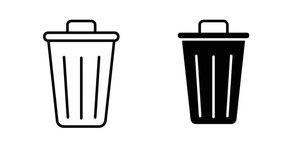Uninstall icon design. Simple Vector illustrations.. Stock Illustration