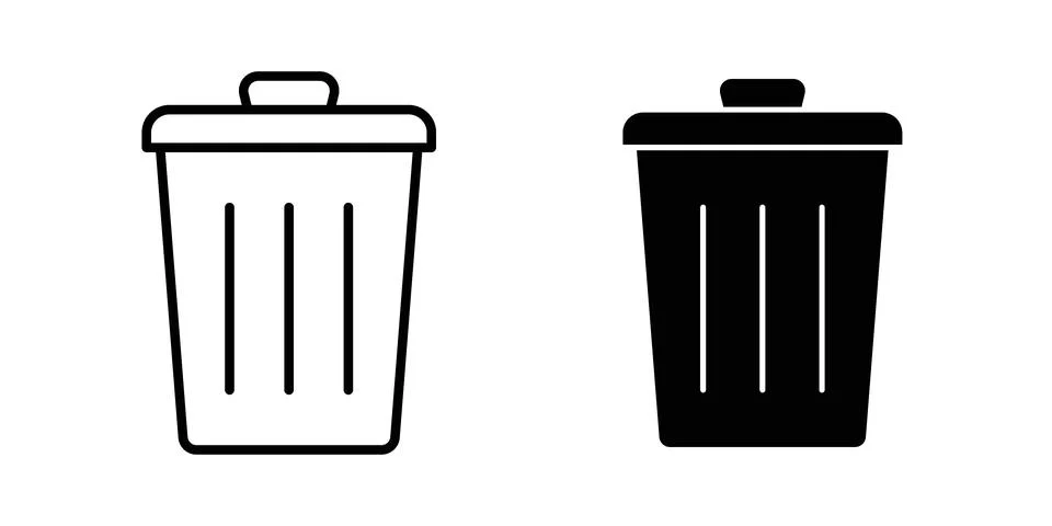 Uninstall icon set. Vector EPS 10 스톡 일러스트