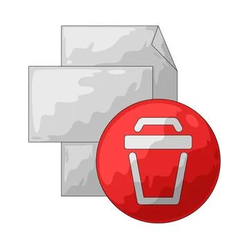 Uninstall illustration Stockillustratie