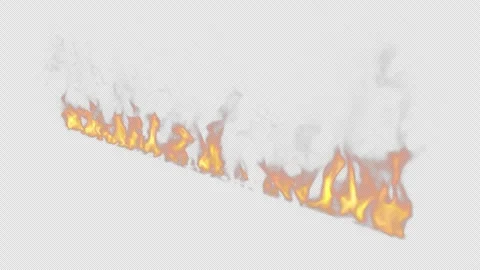 Uninterrupted Structure Fire Loop Simulation. Stock-Footage 292735812