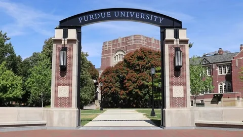 Union Arch at Purdue University. Stock Footage 138461953