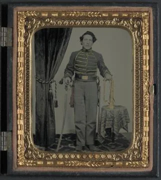 Union Cavalry Soldier Foto stock