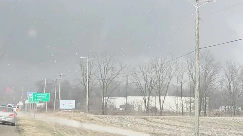 Union City Tornado, Three Rivers, Michigan, USA - 11 Mar 2026 Stock-Footage 330543265