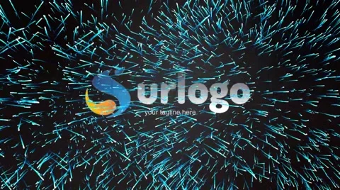 Union Colorful Trails Logo After Effects stock