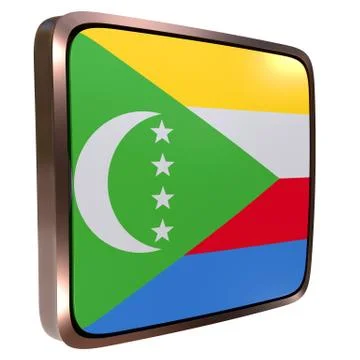 Union of the Comoros flag icon Stock Illustration