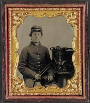 Union Drummer Boy Foto stock