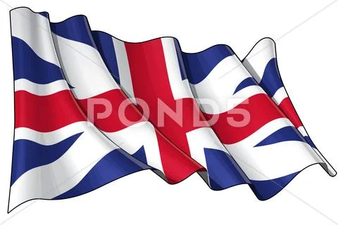 Union jack 16061801 (the king's colours) Stock Illustration