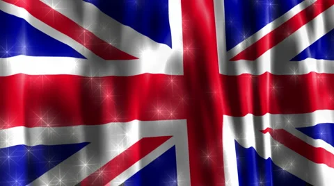Union Jack British Sparkling Flag Stock-Footage 882931