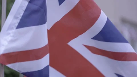 Union Jack Bunting Flags 스톡 동영상 236424042