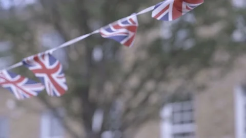 Union Jack Bunting Flags 스톡 동영상 236475808
