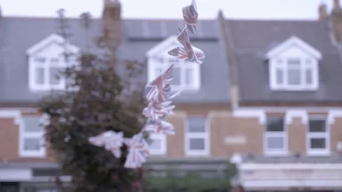 Union Jack Bunting Flags 스톡 동영상 236476142