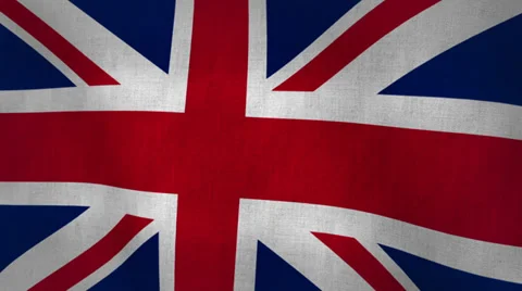 Union Jack Flag Background Textured (Loop-able) 스톡 동영상 34016964