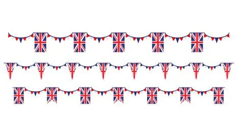 Union Jack flag banner Stock Illustration