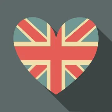 Union jack flag icon Stock Illustration