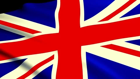 Union Jack Flag Waving 4K Footage - Perfect for Corporate Videos and Media Stock-Footage 295766674