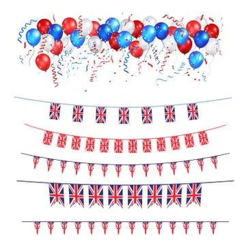 Union Jack flags Stock Illustration