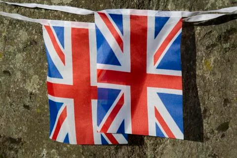 Union Jack Flags Foto stock