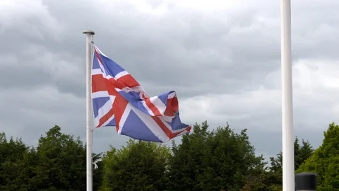 Union Jack Stock Footage 127442481